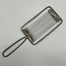 Vintage Japan Wire Butter Cheese Slicer Metal Handheld Primitive Kitchen Tool