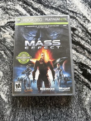 Mass Effect Platinum Hits Xbox 360 Complete in Box CIB Tested