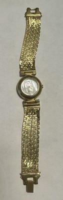 Vintage Consort Women's Watch Gold Tone Pearl Dial Al698 V211 Japan Untested  
