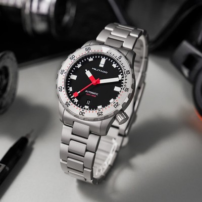 MILITADO ML20 Automatic Dive Watch PT5000 Sapphire 200M 39mm Men's Wristwatch