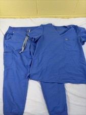 FIGS Scrub Set Womens Blue Medium Catarina Large Zamora Technical Jogger Pants