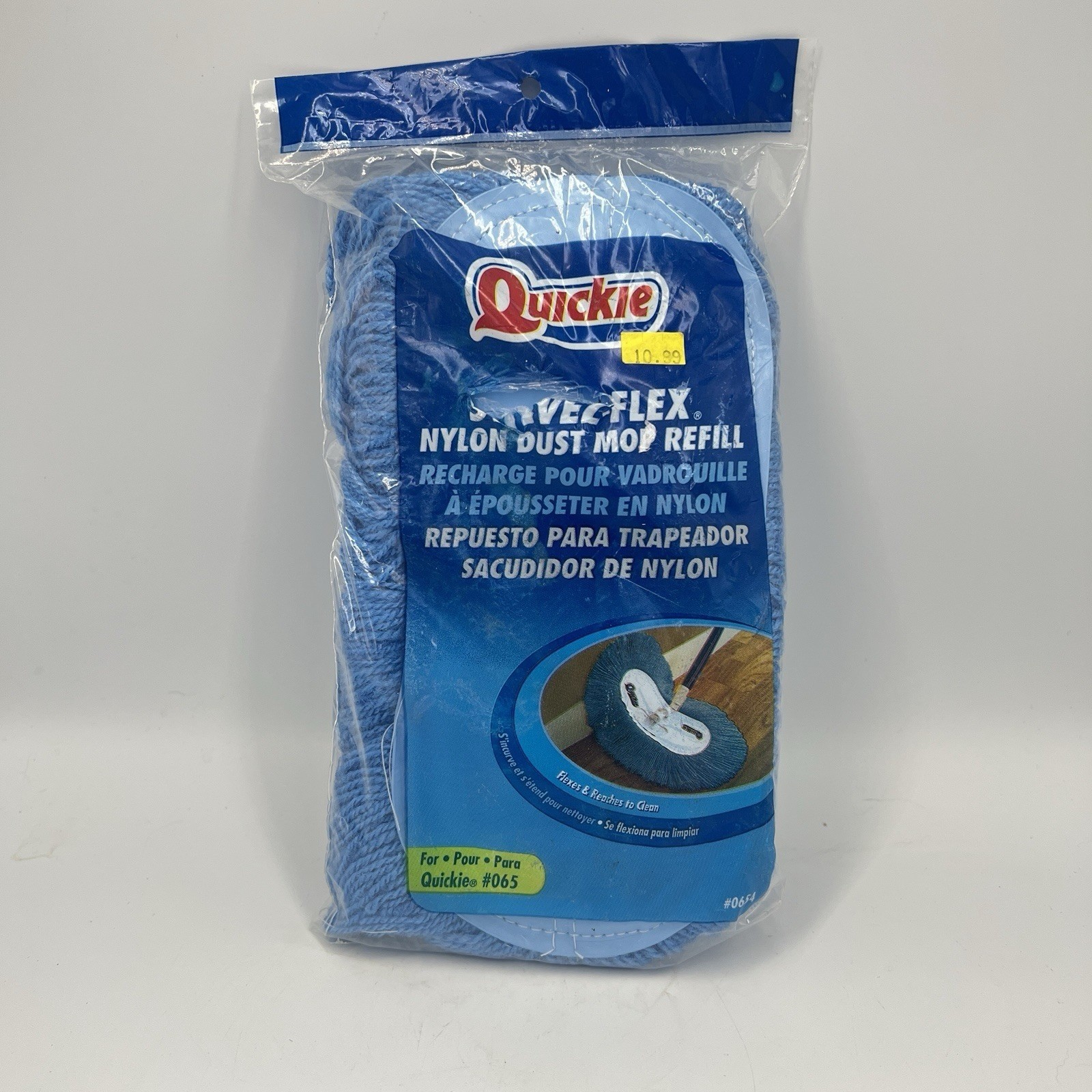 Quickie Swivel Flex Nylon Dust Mop Refill #065 Blue New