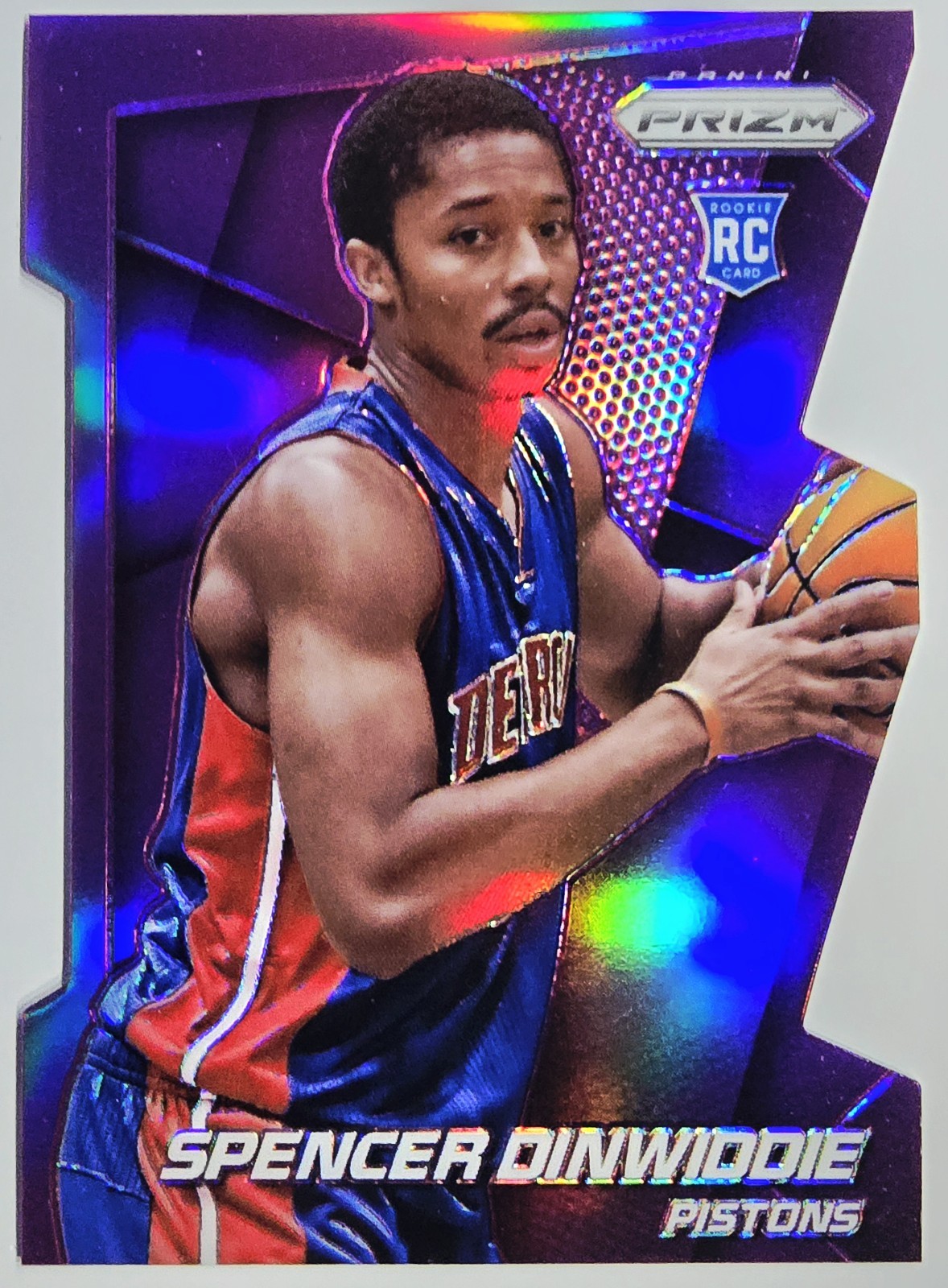 2014-15 Spencer Dinwiddie Panini Prizm #281 Rookie RC Purple Die Cut /139 🔵✨️