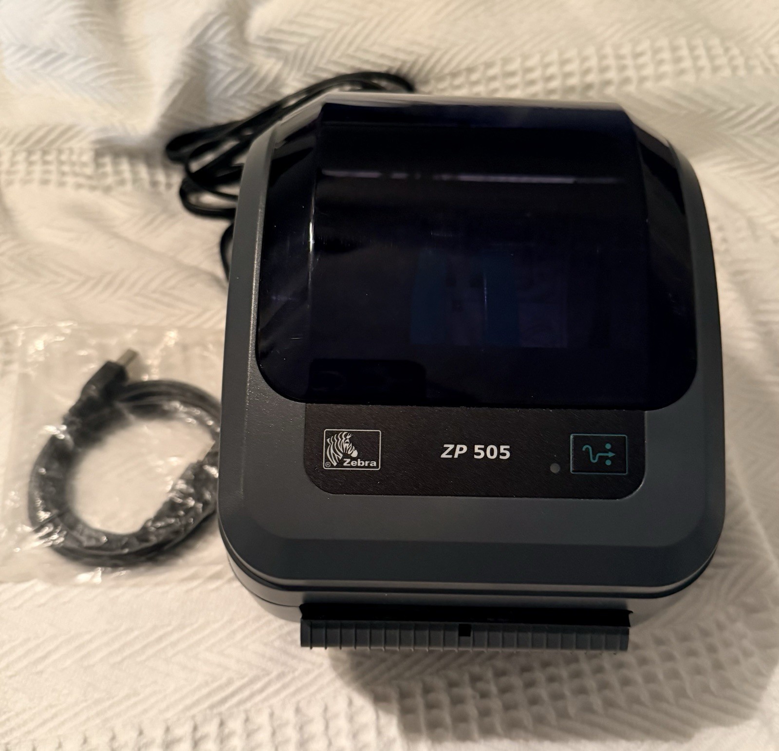 Zebra ZP505 Direct Thermal Shipping Label Printer W/ Power Cord * Works Perfect