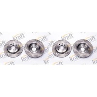 2X Kraft Bremsscheiben 264Mm Voll Hinten Passend FüR Opel Astra Combo Meriva | 6