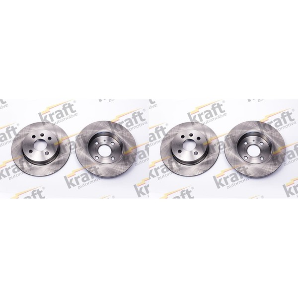 2X Kraft Bremsscheiben 264Mm Voll Hinten Passend FüR Opel Astra Combo Meriva | 6-image