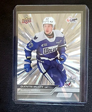 2023-24 U.D. CHL   QUENTIN MUSTY   OUTBURST.   # 338   Sudbury Wolves.   STARS