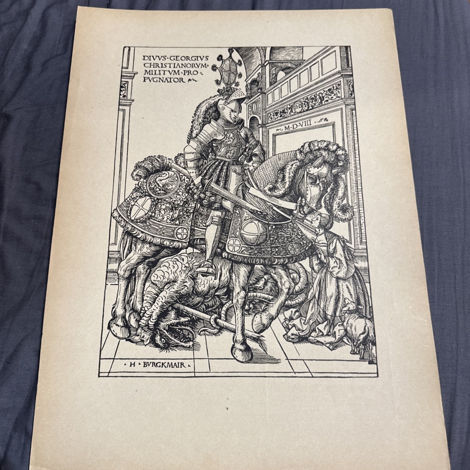 Stampa Tipografica Primi 900 Hans Burgkmair N 4