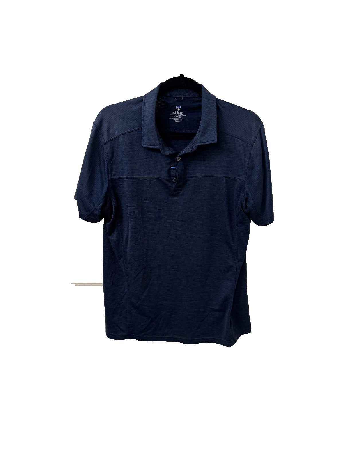 Kuhl Engineered Polo Shirt Men's L Technical Performance Blue / Navy