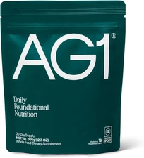 AG1 Greens Powder 30-Day Supply | 75 Vitamins, Probiotics & Nutrients | Vegan/GF
