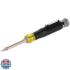 Klein Tools 32600P Mini Precision Screwdriver with Pocket Clip, 13-in-1 Magne