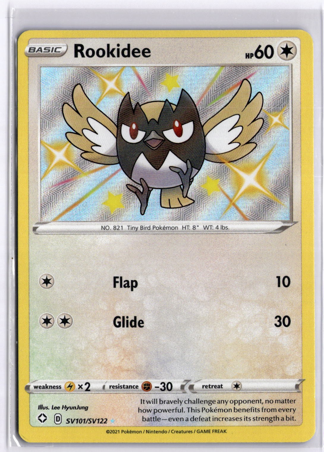 Rookidee Shiny Holo Rare Shining Fates: Shiny Vault SV101/SV122 NM