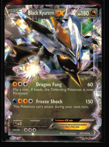 Black Kyurem EX Ultra Rare Boundaries Crossed 101/149 NM
