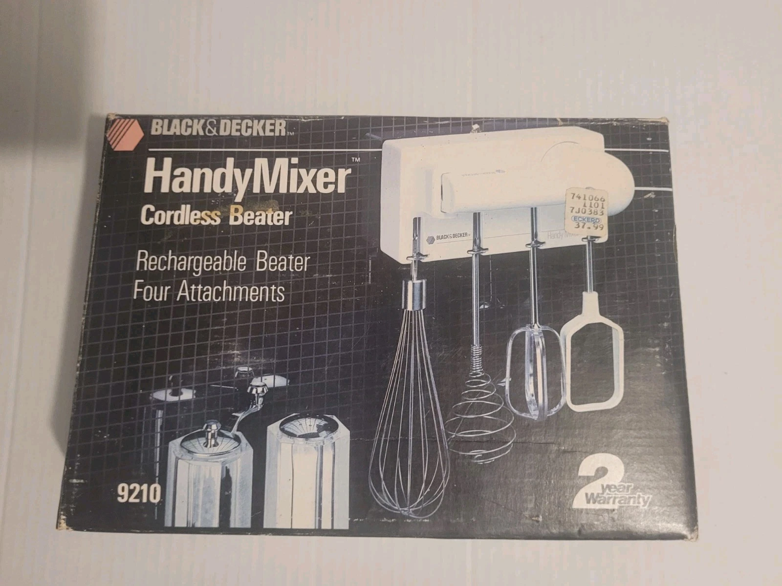 Black and Decker 9210 HandyMixer Cordless Beater Mixer White. New Open Box
Opens in a new window or