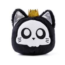 Babelshar Halloween Skeleton Cat Plush, Stuffed 4 inches, Black