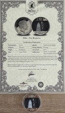 Gibraltar 2017 One Crown Queens Platinum Wedding Anniversary Proof Coin