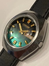 Orologio CITIZEN Vintage Automatico Uomo Quadrante Verde 38mm Funzionante