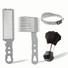 4PCS Blend Friend Fade Comb Set,Barber Fade Comb, Self Haircut Kit for Men Hairc