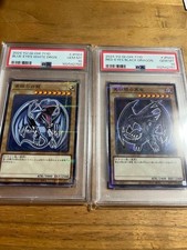 PSA10 Yu Gi Oh Blue Eyes White Dragon Red Eyes Black Dragon 2024 Hi Chew Collabo