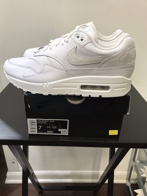 Nike Air Max 1  87 SP Supreme Triple White HF8813-100 Men Size 7 New 2025