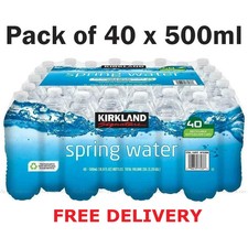 Kirkland Spring Still bottled Water 40 x 500ml water multipack, Fresh Water