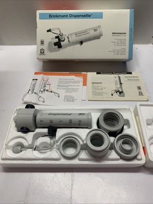 NEW Brinkmann Dispensette 0.4-2mL Adjustable Manual Bottletop Dispenser