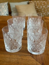 6 Wunderschöne Lalique Wassergläser Dekor Gänseblümchen 