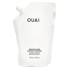 OUAI Medium Conditioner Refill - Hydrating Hair Conditioner with Coconut Oil,