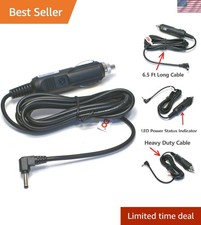 Compact 12V Male-to-Male Power Cord for Whistler Radar Detectors - Versatile Use