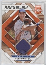 2020 Panini Elite Extra Edition Prospect Materials Orange /199 Bobby Witt Jr o7m