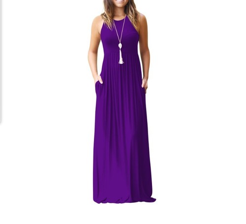 Women-Sleeveless-Racerback-Loose-Plain-Maxi-Casual-Long-Dress-With-Pockets-P