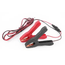 2PCS Automotive Alligator Battery Clamps Car Charger Power Supply Extension Cord