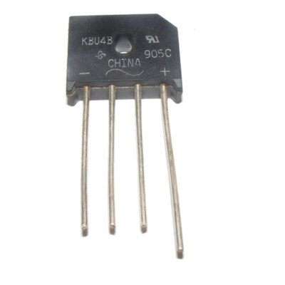 [4pcs] KBU4B-E4/51 Rectifier Bridge Single 100V 4A