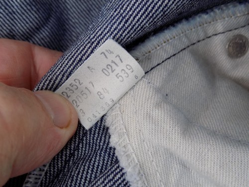 Vintage Levi's 20517-0217 Herren 391/2 x 341/4 (wie gemessen) Orange-Tab Jeans Hergestellt in den USA - Bild 11 von 11