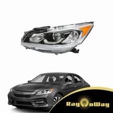 For 2016-2017 Honda Accord Driver Left Side Halogen w/LED DRL Headlight Assembly