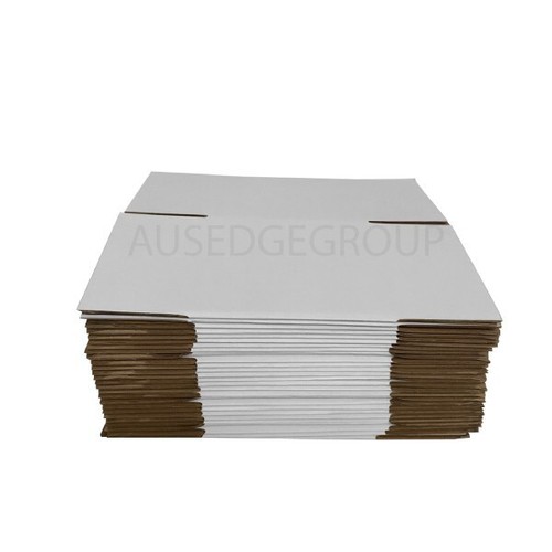 120x120x120mm Corrugated Cardboard Packaging Mailing Boxes, 100/Pack (White) - Picture 3 of 8