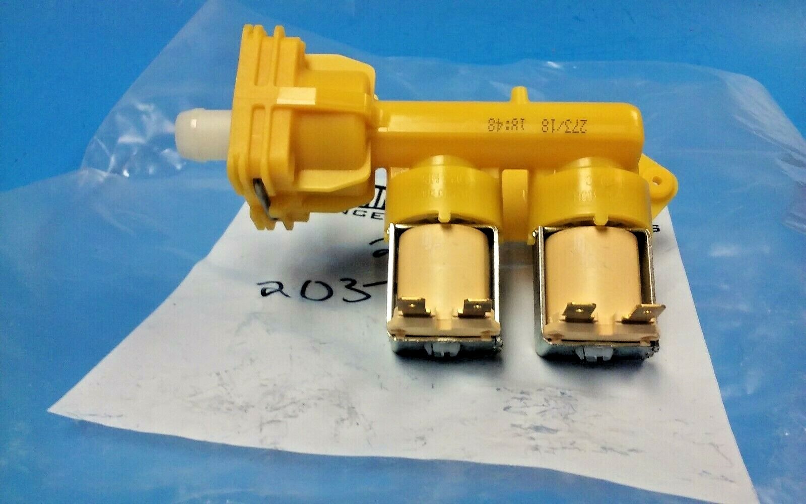 Genuine Speed Queen 203741 Washer Mixing Water Valve YELLOW *NEW* 48