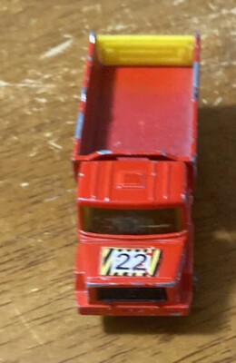 Majorette Magirus Dump Truck with Dump Body Red/Yellow (Loose)