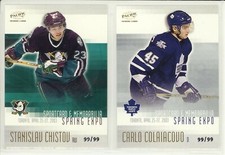 2002-03 PACIFIC SPRING EXPO CARLO COLAIACOVO RC GOLD 99/99 Rookie #8 Leafs