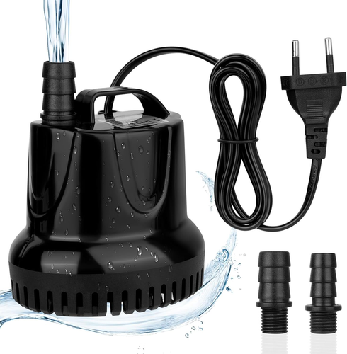 Mini Pompa Acqua, Sommergibile Ultra-Silenzioso 25W 1500L/H Acquario Fontane - Foto 12 di 14