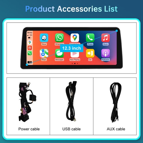 12.3'' Carplay/Android Auto Touchscreen für BMW 1/2er F20 F21 F23 Navi Mirror - Bild 14 von 15
