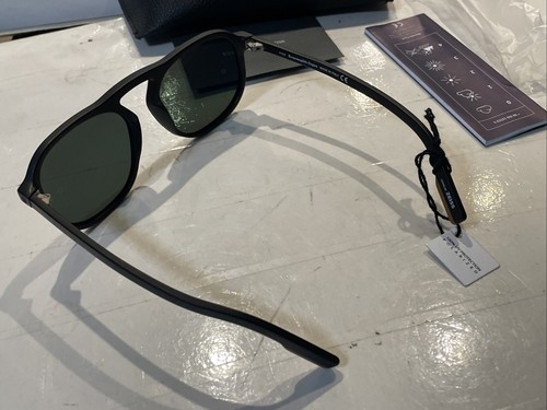 NEU Ermenegildo Zegna EZ 0115 01AR 55-17-145 SCHWARZ POLARISIERTE SONNENBRILLE - Bild 8 von 24