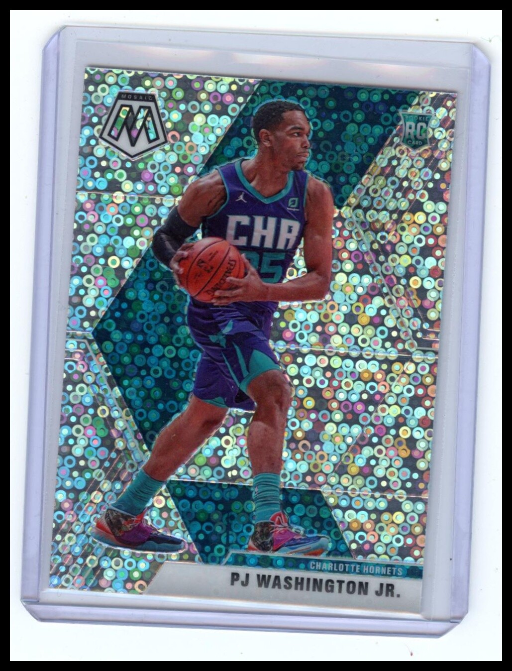 2019-20 Panini Mosaic #213 PJ Washington Jr. Fast Break Silver