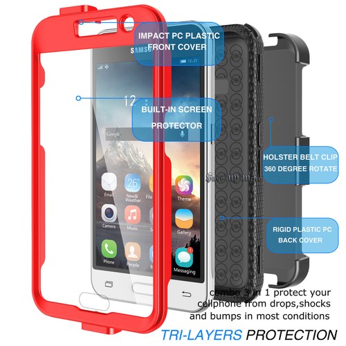For Samsung Phone Shockproof Case With Belt Clip Kickstand + Screen Protector - 第 26/48 張圖片