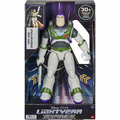 Disney Pixar Buzz Lightyear Figur mit Laser Blade Licht und Sound