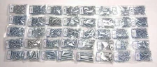 1270 Piece Grade 5 Hex Head Bolts, Nuts, Washers Coarse Thread Assortment Zinc