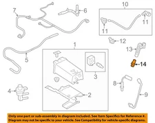 FORD OEM 98-20 Continental Emission Components-Pcv Valve 2X4Z6A666AA