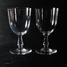 BACCARAT ANGOULEME WATER GLASSES, Hand Blown Lead Crystal, 6', 10oz FRANCE, 2PCS