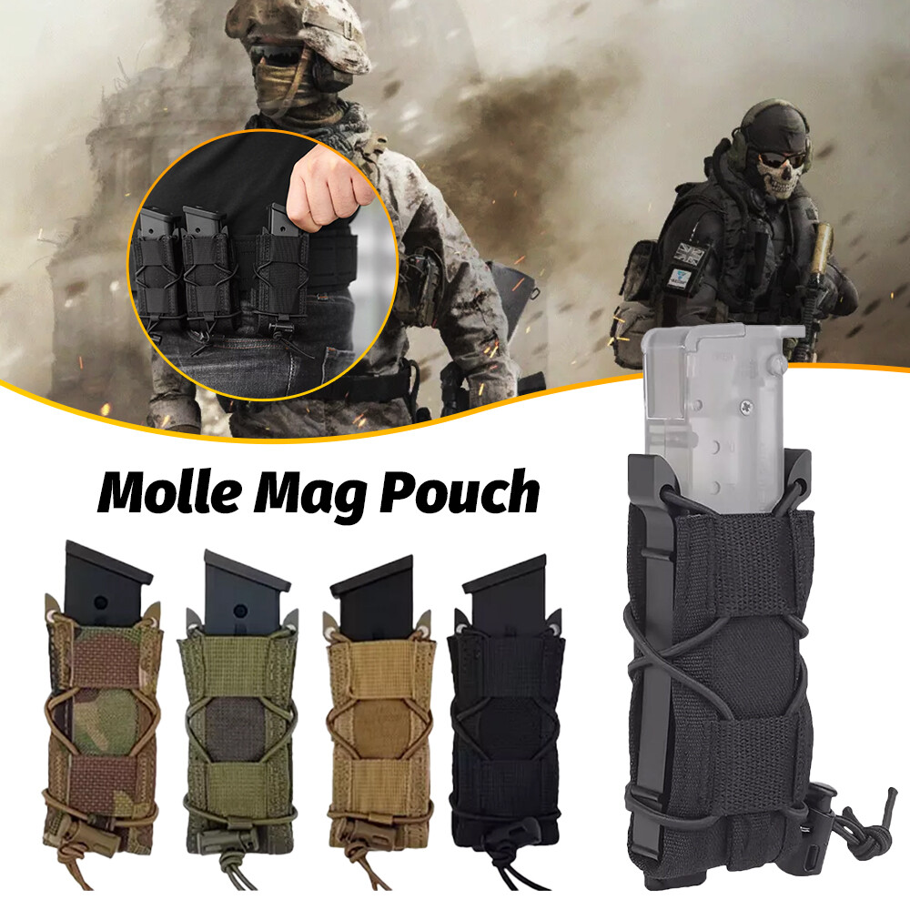 Molle Mag Pouch 9mm/.40 Caliber Single/Dual Stack Adjustable Magazine Holster