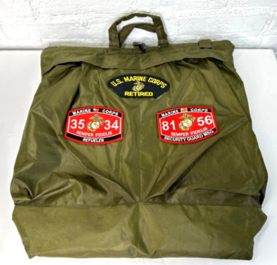 US Marine Corps Veterans Patched Flight Bag